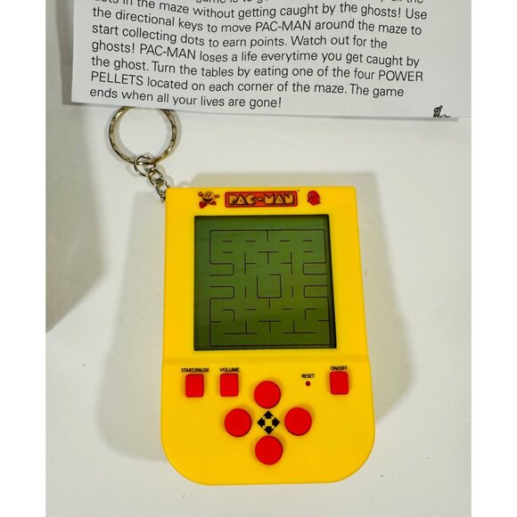 Pac-Man Game Keyring With LCD Screen & Instructions Travel Fun Ghost Pellets - Picture 3 of 9